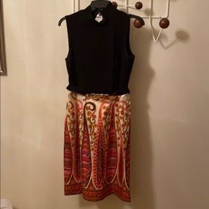 Milly sleeveless turtleneck dress